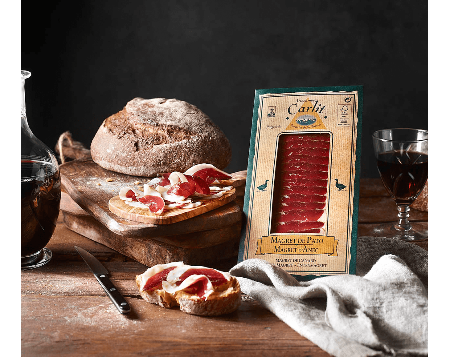 Pan con Magret Danec Carlit