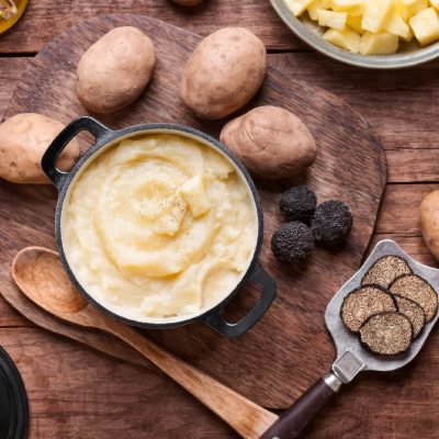Puré de patata amb tofonas